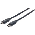 Manhattan 354899 kabel USB 0,5 m USB 3.2 Gen 2 (3.1 Gen 2) USB C Czarny Manhattan