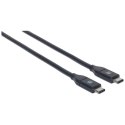 Manhattan 354899 kabel USB 0,5 m USB 3.2 Gen 2 (3.1 Gen 2) USB C Czarny Manhattan