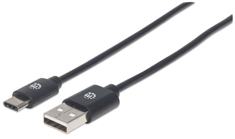 Manhattan 354936 kabel USB 3 m USB 2.0 USB C USB A Czarny Manhattan