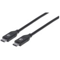 Manhattan 355247 kabel USB 2 m USB 2.0 USB C Czarny Manhattan