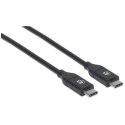 Manhattan 355247 kabel USB 2 m USB 2.0 USB C Czarny Manhattan