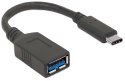 Manhattan 355285 kabel USB 0,15 m USB 3.2 Gen 1 (3.1 Gen 1) USB C USB A Czarny Manhattan