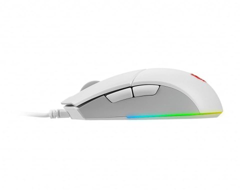 MSI CLUTCH GM11 WHITE myszka Oburęczny USB Typu-A Optyczny 5000 DPI MSI