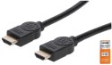 Manhattan 354837 kabel HDMI 1 m HDMI Typu A (Standard) Czarny Manhattan