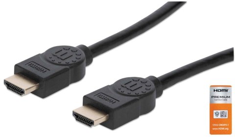 Manhattan 354837 kabel HDMI 1 m HDMI Typu A (Standard) Czarny Manhattan