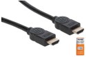 Manhattan 354837 kabel HDMI 1 m HDMI Typu A (Standard) Czarny Manhattan