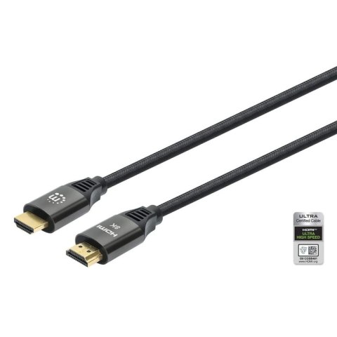 Manhattan 355940 kabel HDMI 2 m HDMI Typu A (Standard) Czarny Manhattan