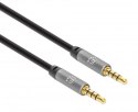 Manhattan 355995 kabel audio 2 m 3.5mm Czarny, Srebrny Manhattan