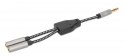 Manhattan 356114 kabel audio 0,15 m 3.5mm 2 x 3.5mm Czarny, Srebrny Manhattan