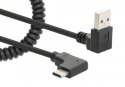 Manhattan 356220 kabel USB 1 m USB A USB C Czarny Manhattan