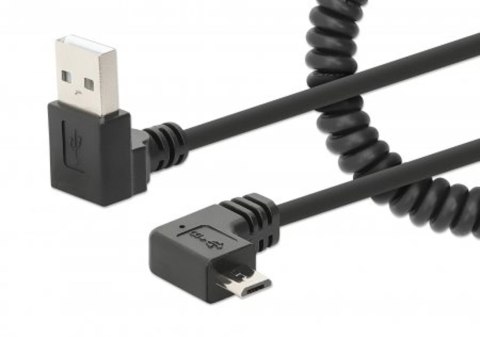 Manhattan 356237 kabel USB 1 m USB A Micro-USB B Czarny Manhattan