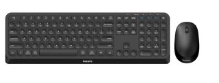 Philips 4000 series SPT6407B/26 klawiatura Dołączona myszka RF Wireless + Bluetooth QWERTY Angielski Czarny Philips