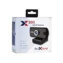 ProXtend X201 Full HD kamera internetowa 3 MP 2048 x 1536 px USB 2.0 Czarny, Srebrny ProXtend