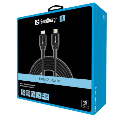 Sandberg HDMI 2.0 19M-19M, 10m Sandberg