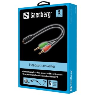 Sandberg Headset converter(mobile) > PC Sandberg