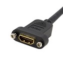 StarTech HDMIPNLFM3 kabel HDMI 0,9 m HDMI Typu A (Standard) Czarny StarTech.com