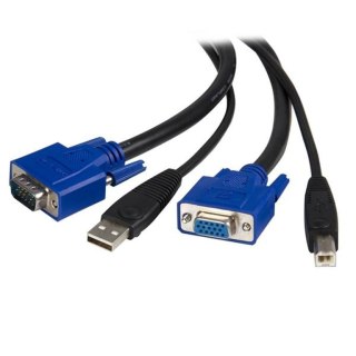 StarTech SVUSB2N1_6 kabel KVM Czarny 1,8 m StarTech.com