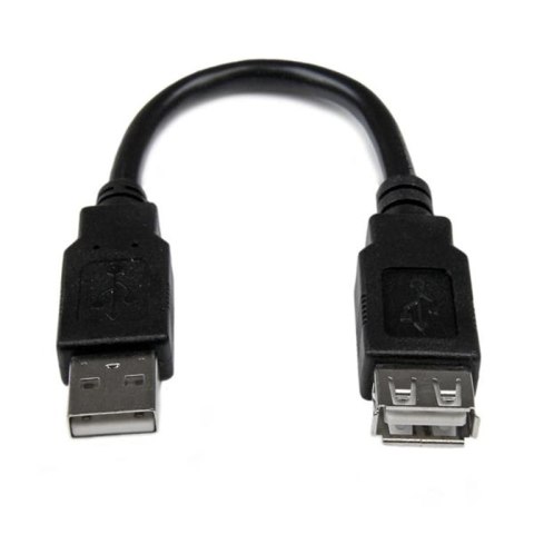 StarTech USBEXTAA6IN kabel USB 0,152 m USB 2.0 USB A Czarny StarTech.com