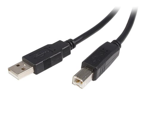 StarTech 0.5m, USB 2.0 A/USB 2.0 B, M/M kabel USB 0,5 m USB A USB B Czarny StarTech.com