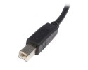 StarTech 0.5m, USB 2.0 A/USB 2.0 B, M/M kabel USB 0,5 m USB A USB B Czarny StarTech.com