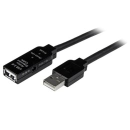 StarTech 10m, USB2.0 - USB2.0 kabel USB USB A Czarny StarTech.com