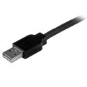 StarTech 15m USB 2.0, M/M kabel USB USB A USB B Aluminium, Czarny StarTech.com