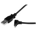 StarTech 1m USB2.0 A - micro B m/m kabel USB USB A Micro-USB B Czarny StarTech.com