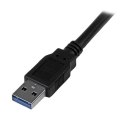 StarTech 3m, USB 3.0-A - USB 3.0-B kabel USB USB 3.2 Gen 1 (3.1 Gen 1) USB A USB B Czarny StarTech.com