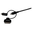 StarTech LTADUB1MB kabel USB 1 m USB 2.0 USB A Micro-USB B Czarny StarTech.com