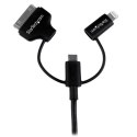 StarTech LTADUB1MB kabel USB 1 m USB 2.0 USB A Micro-USB B Czarny StarTech.com