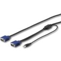 StarTech RKCONSUV10 kabel KVM Czarny 3 m StarTech.com