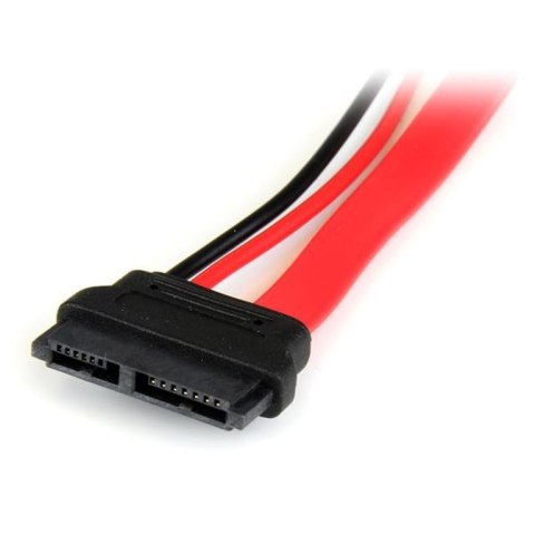 StarTech SLSATAADAP6 kabel SATA 0,1524 m Slimline SATA 13 pin SATA 7+15 pin Czerwony StarTech.com