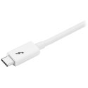 StarTech TBLT3MM1MW kabel Thunderbolt 1 m 20 Gbit/s Biały StarTech.com