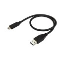 StarTech USB31AC50CM kabel USB 0,5 m USB 3.2 Gen 2 (3.1 Gen 2) USB A USB C Czarny StarTech.com