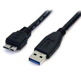 StarTech USB3AUB50CMB kabel USB 0,5 m USB 3.2 Gen 1 (3.1 Gen 1) USB A Micro-USB B Czarny StarTech.com