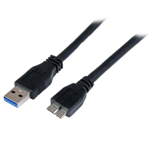 StarTech USB3CAUB1M kabel USB 1 m USB 3.2 Gen 1 (3.1 Gen 1) USB A Micro-USB B Czarny StarTech.com