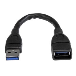 StarTech USB3EXT6INBK kabel USB 0,152 m USB 3.2 Gen 1 (3.1 Gen 1) USB A Czarny StarTech.com