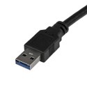 StarTech USB3S2ESATA3 kabel USB 0,9 m USB A Czarny StarTech.com