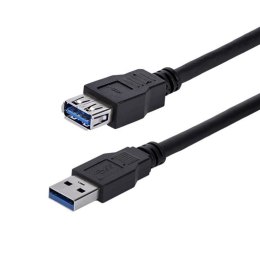 StarTech USB3SEXT1MBK kabel USB 1 m USB 3.2 Gen 1 (3.1 Gen 1) USB A Czarny StarTech.com