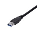 StarTech USB3SEXT1MBK kabel USB 1 m USB 3.2 Gen 1 (3.1 Gen 1) USB A Czarny StarTech.com