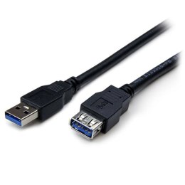 StarTech USB3SEXT2MBK kabel USB 2 m USB 3.2 Gen 1 (3.1 Gen 1) USB A Czarny StarTech.com