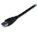 StarTech USB3SEXT2MBK kabel USB 2 m USB 3.2 Gen 1 (3.1 Gen 1) USB A Czarny StarTech.com