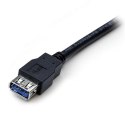 StarTech USB3SEXT2MBK kabel USB 2 m USB 3.2 Gen 1 (3.1 Gen 1) USB A Czarny StarTech.com