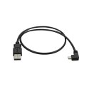 StarTech USBAUB50CMRA kabel USB 0,5 m USB 2.0 USB A Micro-USB A Czarny StarTech.com