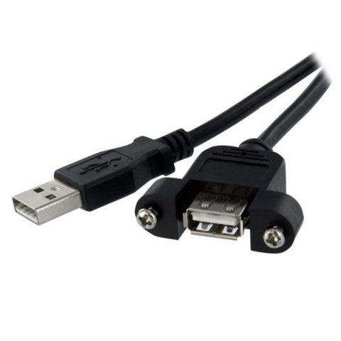 StarTech USBPNLAFAM3 kabel USB 0,9 m USB 2.0 USB A Czarny StarTech.com