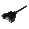 StarTech USBPNLAFAM3 kabel USB 0,9 m USB 2.0 USB A Czarny StarTech.com