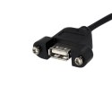 StarTech USBPNLAFHD3 kabel USB 0,9 m Czarny StarTech.com