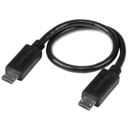 StarTech UUUSBOTG8IN kabel USB 0,203 m Micro-USB B Czarny StarTech.com