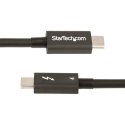 StarTech TBLT4MM50CM kabel Thunderbolt 0,5 m 40 Gbit/s Czarny StarTech.com