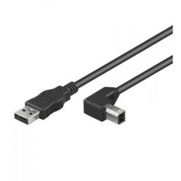 Techly ICOC-U-AB-005-ANG kabel USB 0,5 m USB 2.0 USB A USB B Czarny Techly